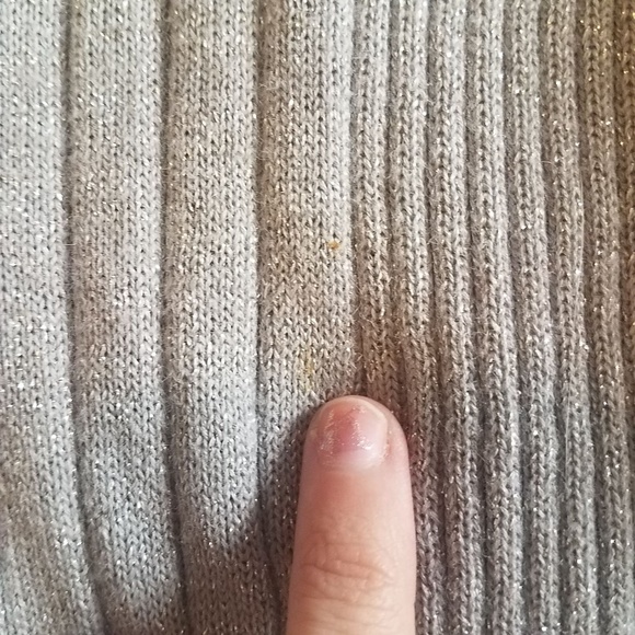 Silver Cardigan Sweater Blouse - Picture 4 of 5